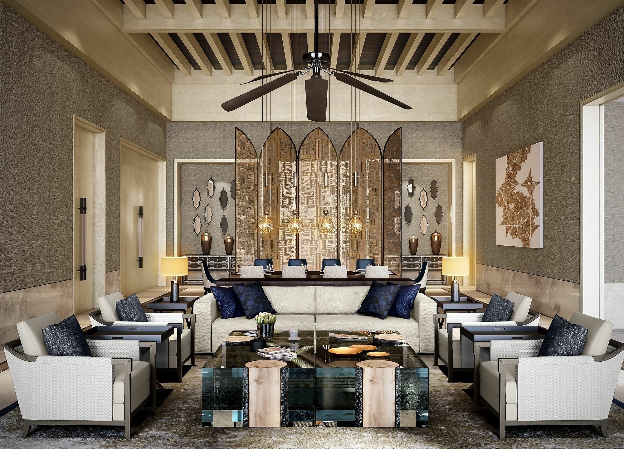 Saadiyat Rotana Resort And Villas Abu Dhabi Esterno foto The interior of the hotel
